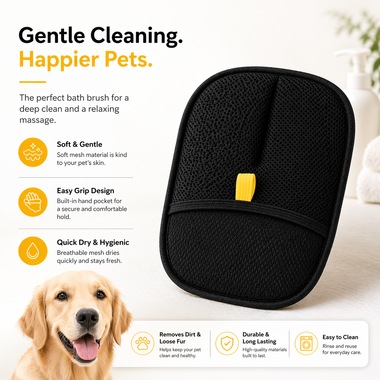 Reusable Pet Hair Remover Glove