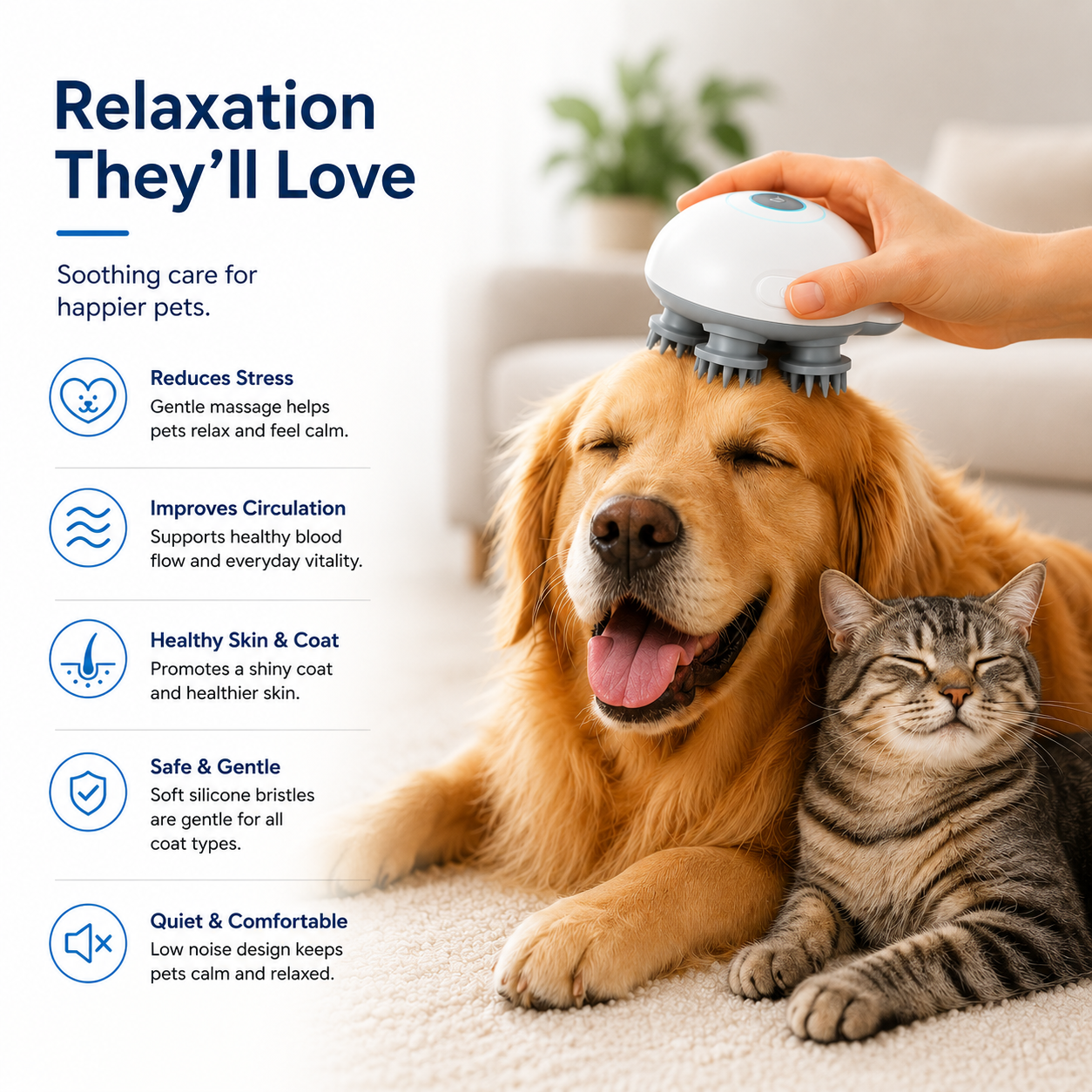 Smart Pet Scalp Massager