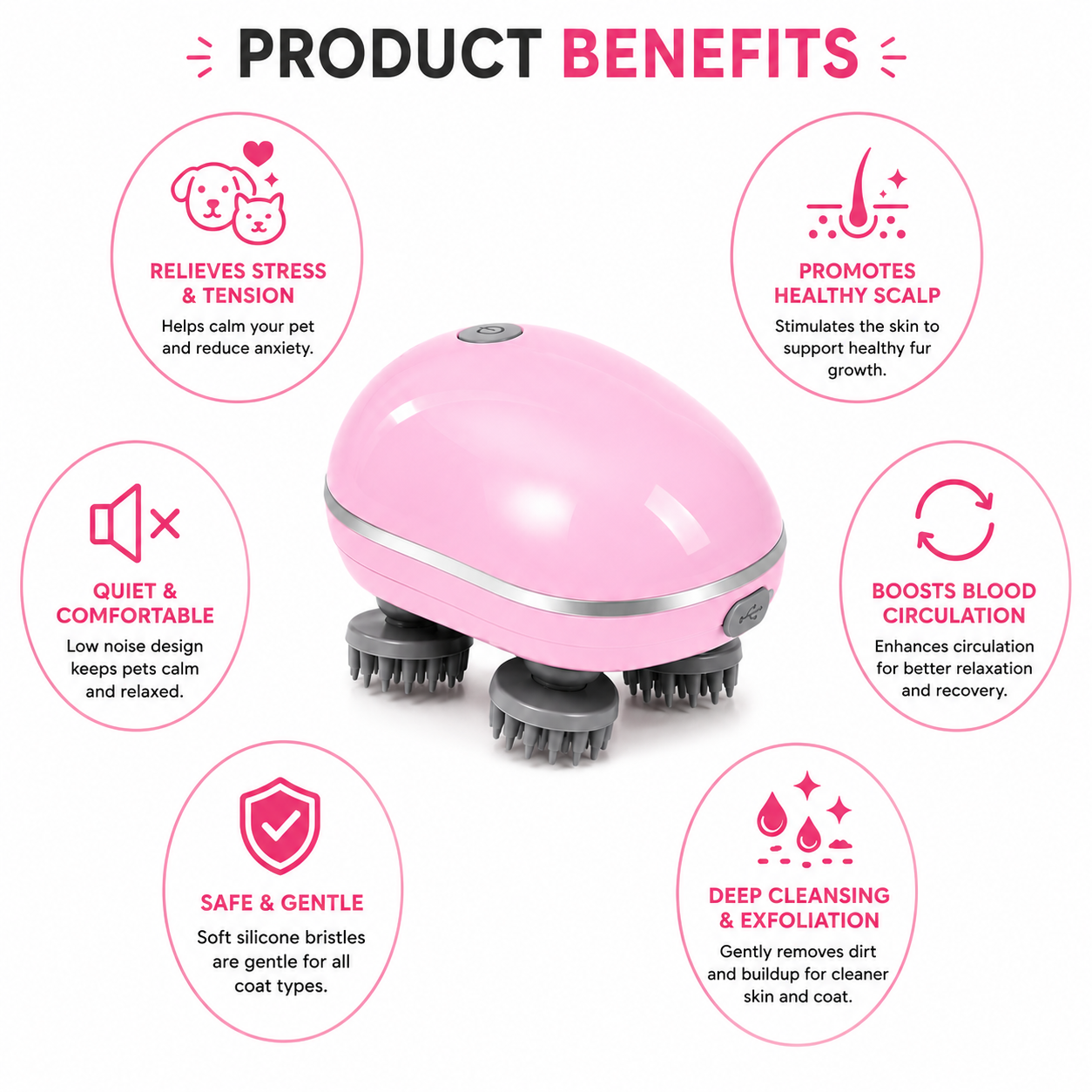 Smart Pet Scalp Massager