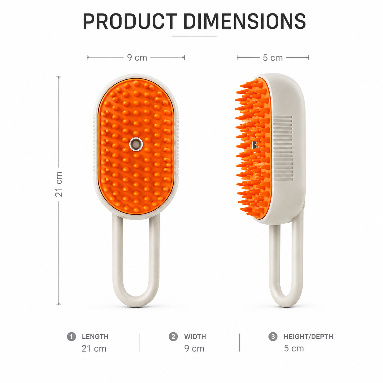 3-in-1 Steam Pet Grooming Brush